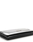 Grain Calfskin Continental Wallet Black