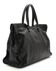 Arena Lambskin Brass Hardware Le City Travel Bag Black