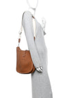 Taurillon Clemence Amazone Evelyne III PM Gold White Caramel