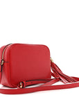 Pebbled Calfskin Small Soho Disco Bag Tabasco Red