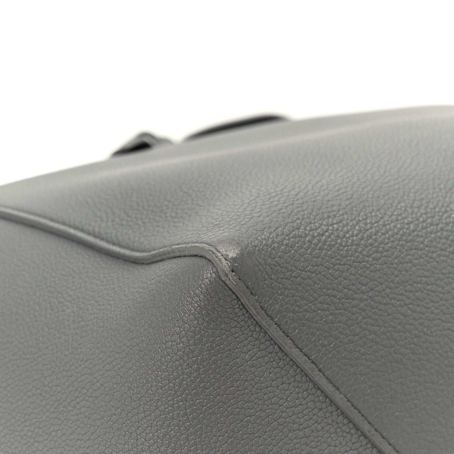 Soft Grained Calfskin Small Belt Cabas Phantom Grey
