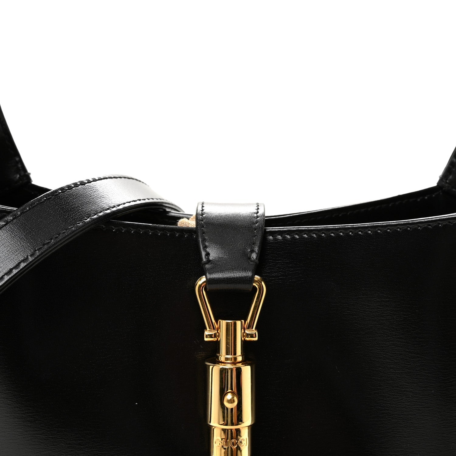 Boarded Dyana Lux Calfskin Small Jackie 1961 Hobo Black