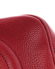Pebbled Calfskin Small Soho Disco Bag Tabasco Red