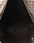 GG Supreme Monogram Medium Double Handle Briefcase Dark Brown