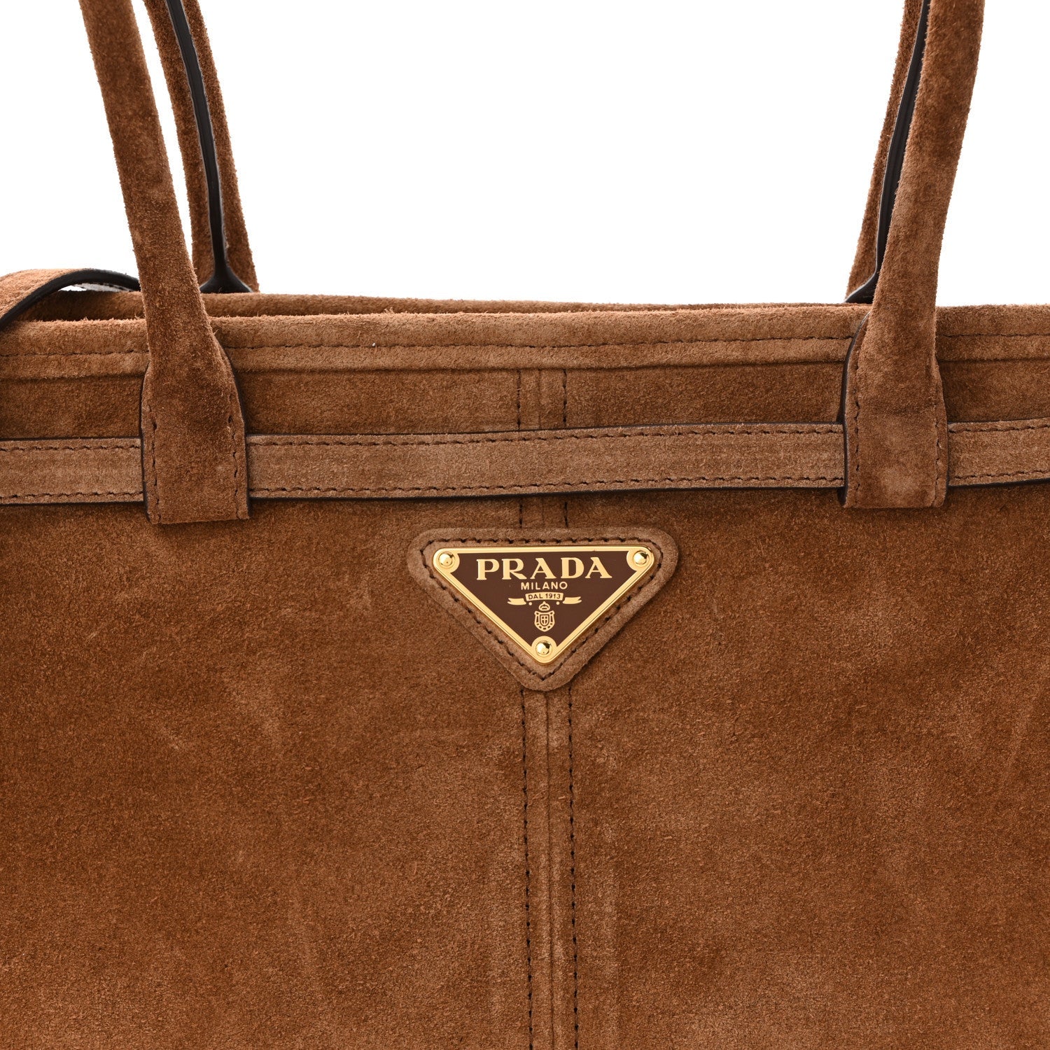 Suede Triangle Medium Bonnie Shoulder Bag Cacao