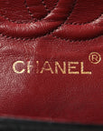 Lambskin Quilted Small Double Flap Black