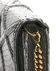 Snakeskin D1ORama Wallet on Chain Pouch Silver