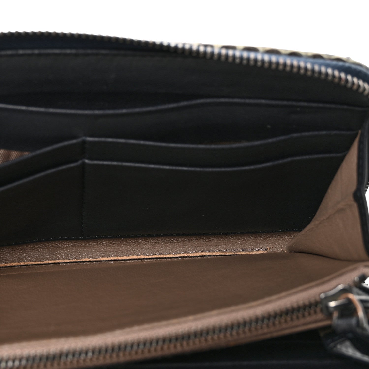 Ayers Intrecciato Ayers Zip Around Wallet Blue