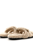 Woolskin Womens Chypre Sandals 40 Ecru