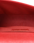 Caviar Quilted Medium Boy Flap Red