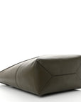 Shiny Calfskin Medium Puzzle Fold Tote Umber