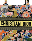 Canvas Zodiac Fantastico Embroidered Medium Book Tote Black Multicolor