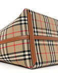 Cotton Vintage Check Large London Tote Bag Briar Brown Black