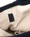 GG Supreme Monogram Textured Dollar Calfskin Medium Ophidia Double Buckle Backpack Blue Dark Blue Black