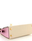 Epsom Horseshoe Mini Kelly Sellier 20 Craie Mauve Sylvestre