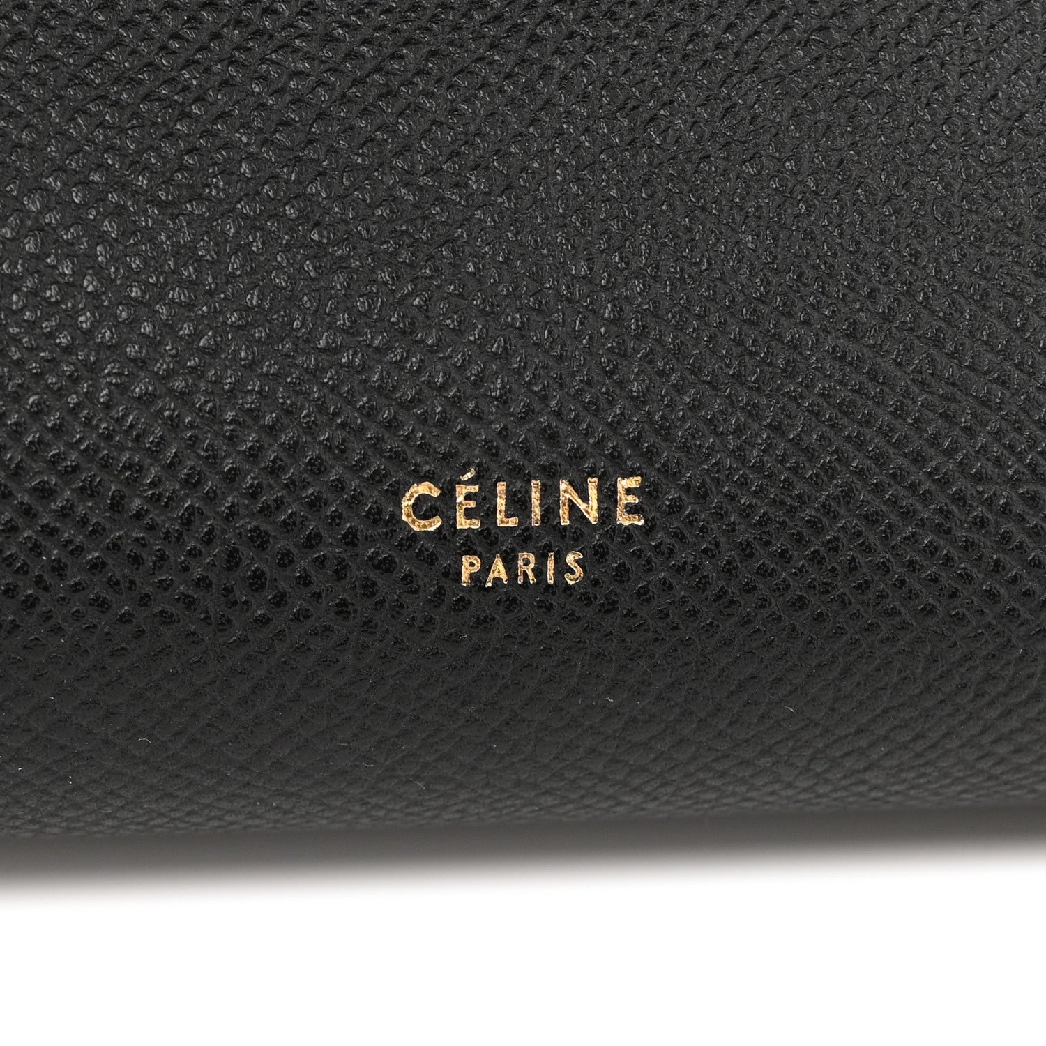 Grained Calfskin Mini Belt Bag Black