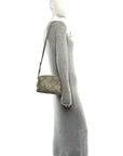 Lambskin Maxi Intrecciato Small Cassette Camera Bag Travertine