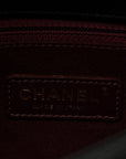 Lambskin Chevron Quilted Small Pyramid CC Flap Black