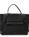 Grained Calfskin Mini Belt Bag Black
