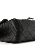 Aged Calfskin Quilted 2.55 Reissue 225 Flap  Black