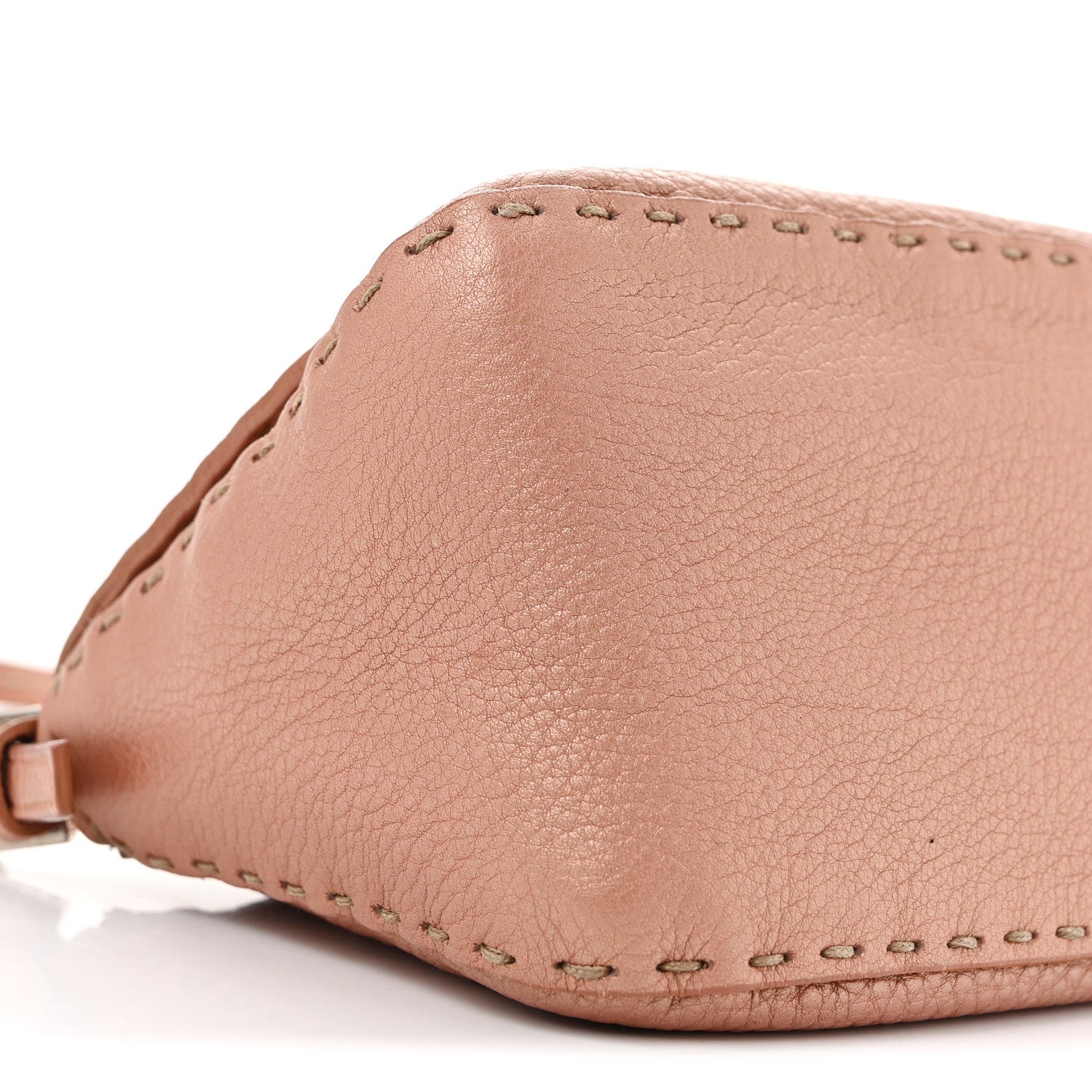 Calfskin Romano Selleria Mini Mama Baguette Bois De Rose