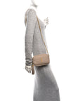 Grain De Poudre Matelasse Monogram Mini Lou Camera Bag Dark Beige