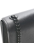 Grain De Poudre Medium Classic Monogram Monochrome Kate Satchel Black