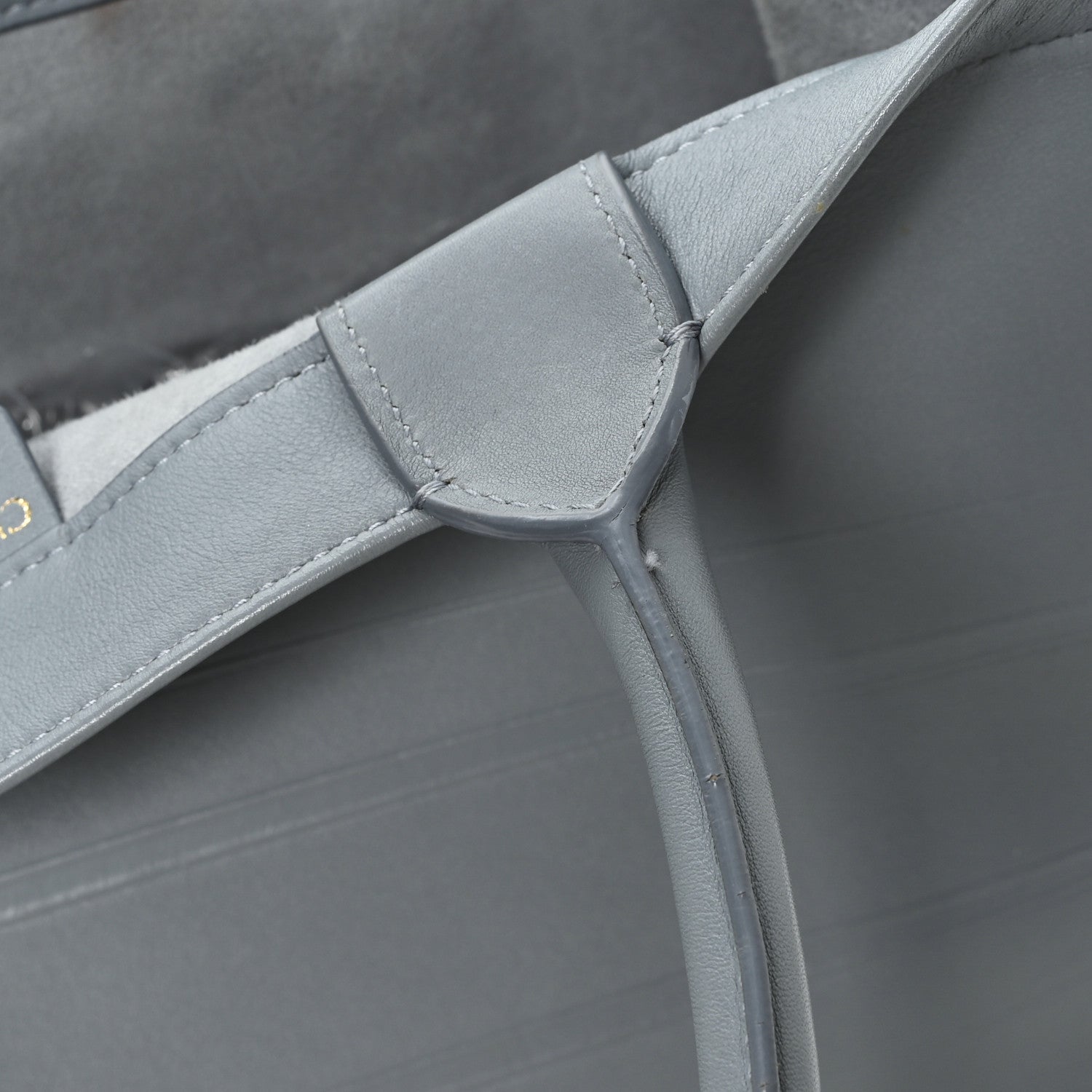 Calfskin Embossed Medium Book Tote Grey