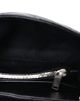 Calfskin Y Quilted Monogram Small Loulou Chain Satchel Black