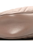 Calfskin Matelasse Mini GG Marmont Chain Shoulder Bag Porcelain Rose