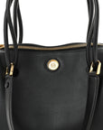 Supple Calfskin Small Madrid Bag Black