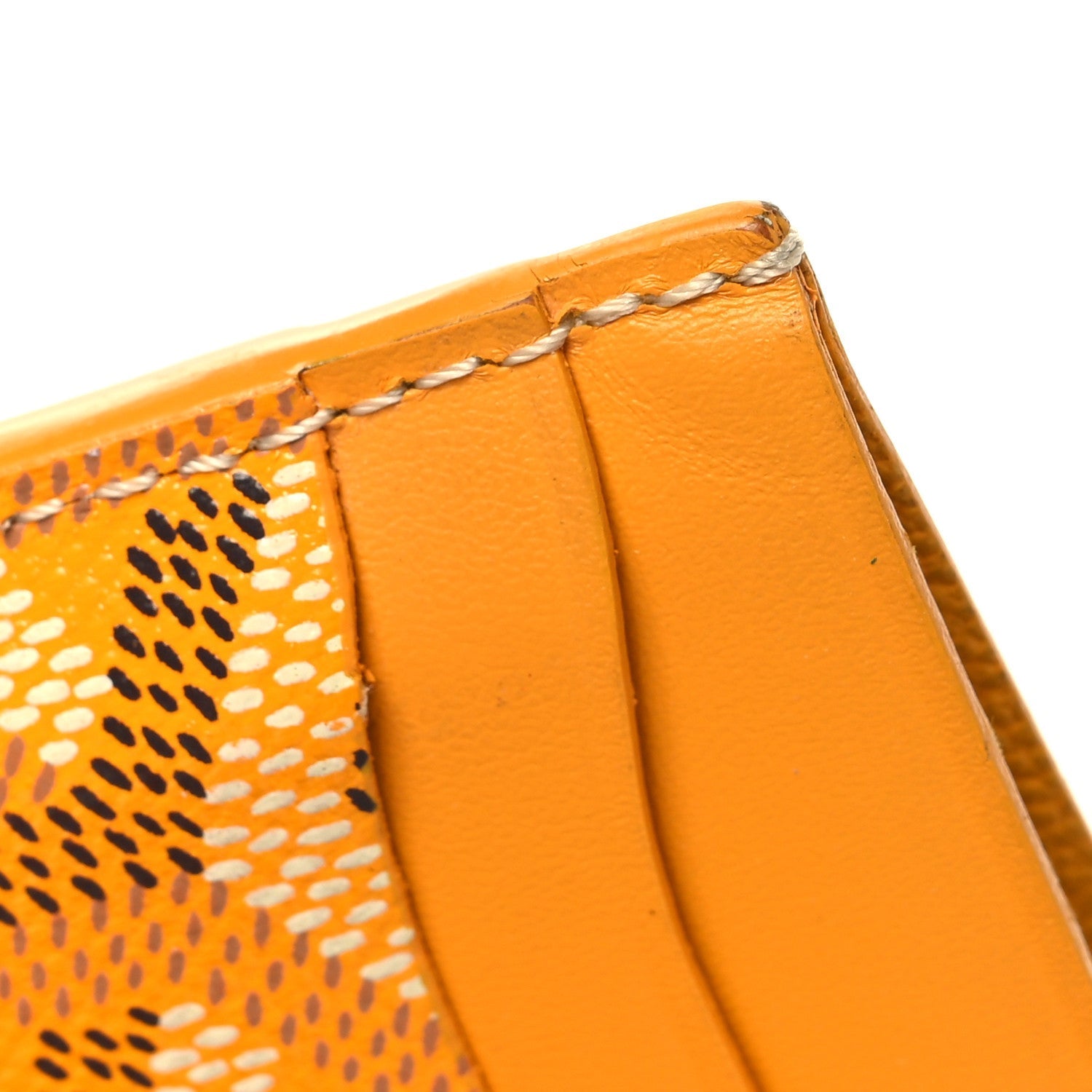 Goyardine Saint Sulpice Card Holder Yellow