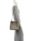 GG Supreme Monogram Medium Emblem Bucket Bag Beige Brown