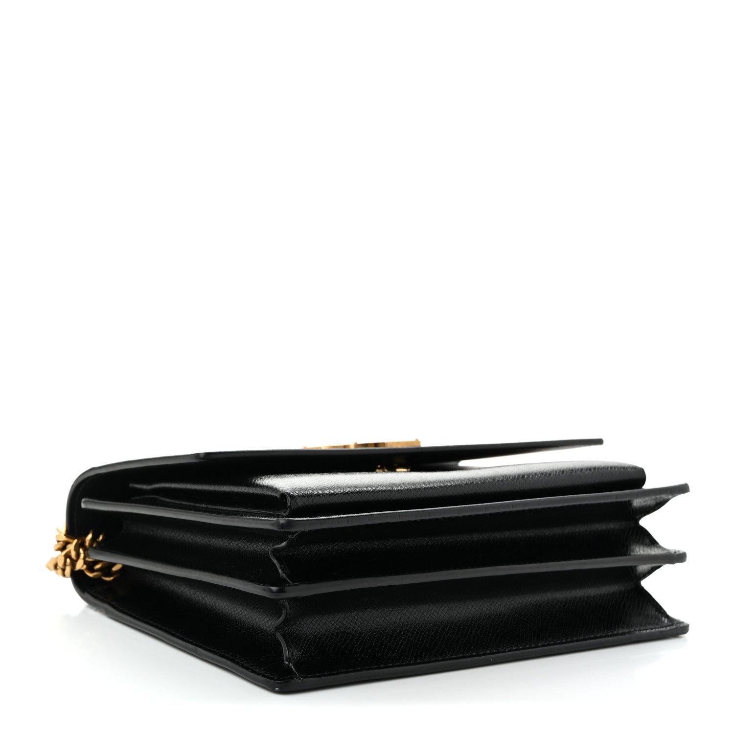 Coated Bark Calfskin Medium Monogram Sunset Black
