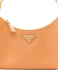 Saffiano Lux Mini Re-Edition Shoulder Bag Arancio