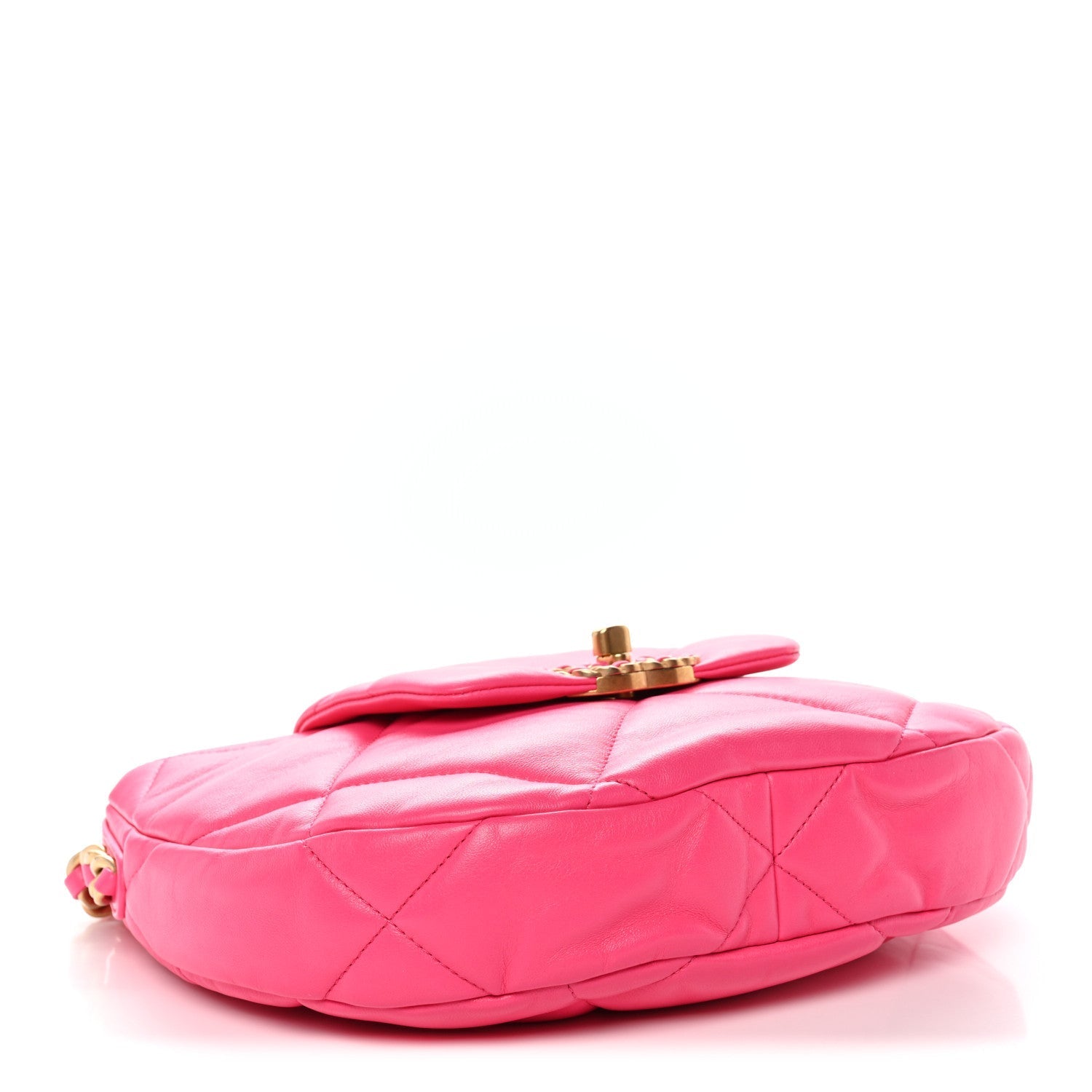 Lambskin Quilted CHNL 19 Hobo Pink