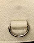 Grained Calfskin Baby Sac De Jour White