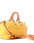 Calfskin Monogram Speedy P9 Bandouliere 25 Jaune Mat