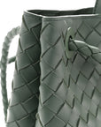 Nappa Intrecciato Medium Andiamo Shoulder Bag Aloe