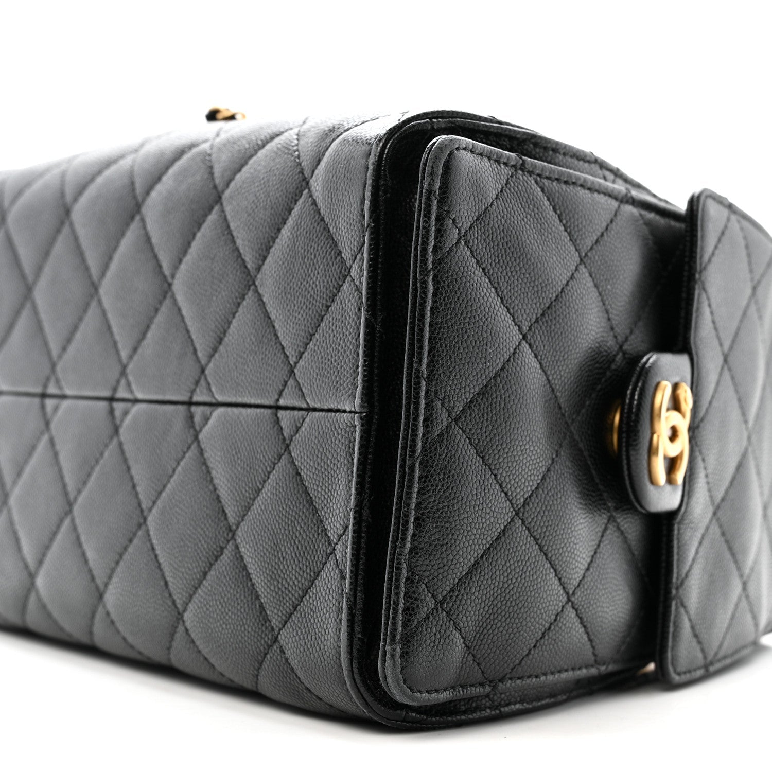 Caviar Quilted Small CHNL 25 Handbag Black