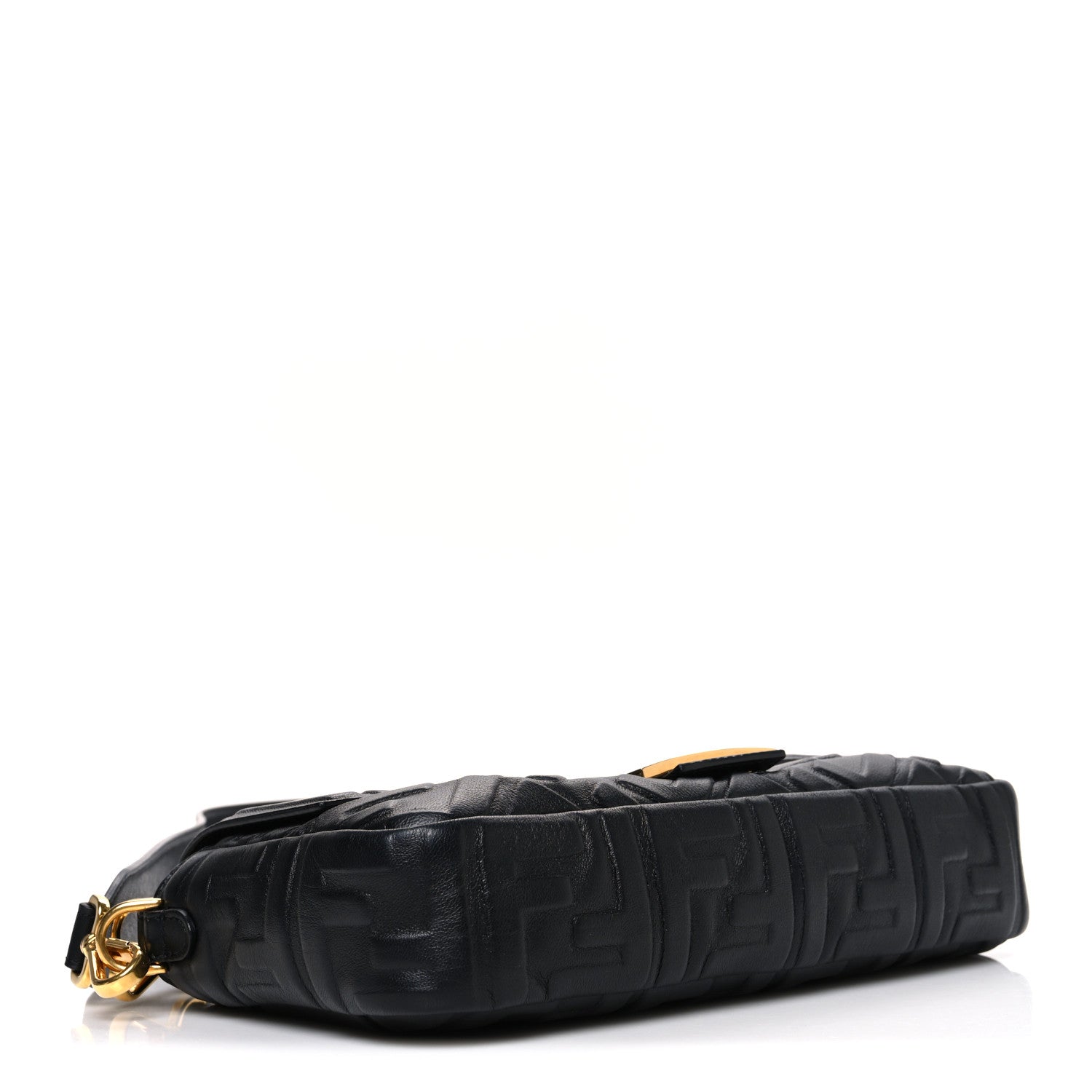 Nappa FF 1974 Embossed Baguette Black