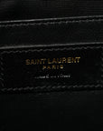 Crinkled Lambskin Matelasse Monogram Baby Niki Chain Satchel Black
