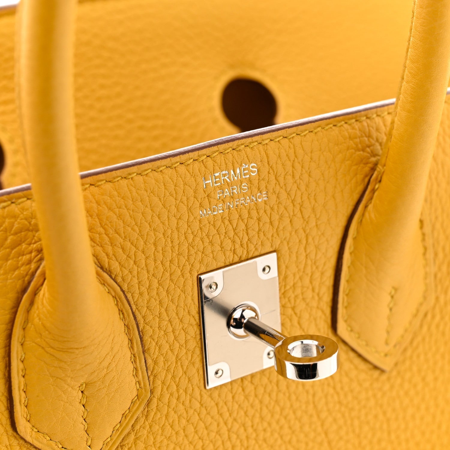Togo Birkin 25 Jaune Ambre