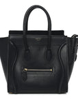 Smooth Calfskin Micro Luggage Navy Blue