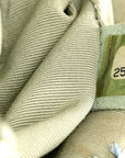 Tweed Quilted Mini Rectangular Flap Light Green Silver White