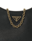 Saffiano Lux Re-Edition 2005 Shoulder Bag Black
