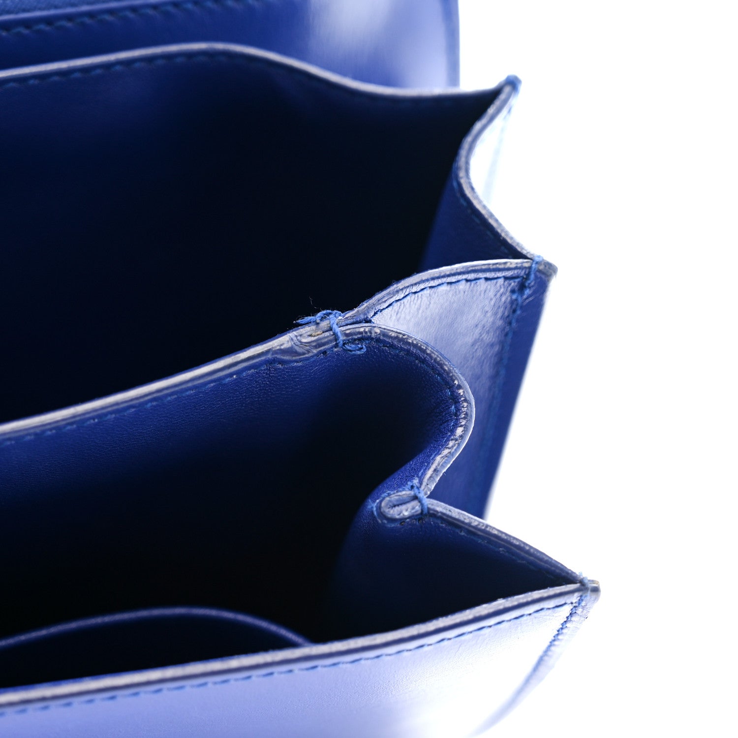 Box Calfskin Medium Classic Box Flap Bag Indigo