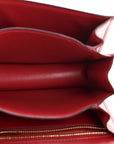 Box Calfskin Small Classic Box Flap Bag Red