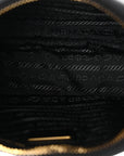 Tessuto Nylon Saffiano Mini Re-Edition 2005 Bag Black