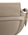 Grained Calfskin Mini Gate Crossbody Bag Light Oat